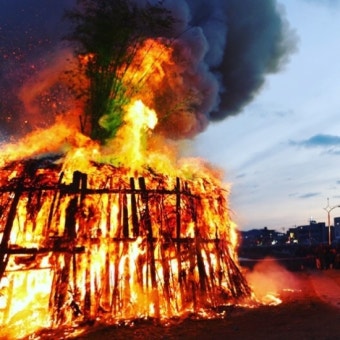 [금호강 정월대보름 축제] 2015 금호강 정월대보름 축제 달집 태우기 현장