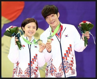 2014년 인천 아시안게임 탁구 혼합 복식 동메달(귀화탁구선수)