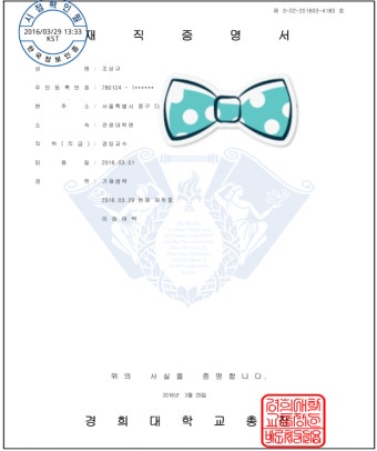 경희대 관광대학원 겸임교수