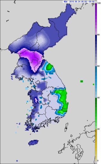 내일 날씨/전국 날씨 : 전국 오전까지 장맛비, 충청이남 시간당 20mm 쏟아지고 강풍도, 전국 공항 비, 미세먼지‧오존 걱정 없어요