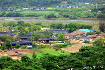 안동 가볼만한곳-부용대에서 바라본 안동하회마을