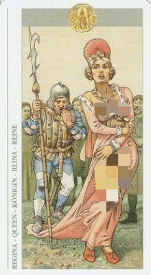 데카메론 타로 카드: 펜타클 여왕(사업, 금전) | 블로그