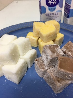 재료 없고 시간 없을 때 만드는 초 간단 우리 아이 간식 - 소잘우유로 우유떡 만들기!! | 블로그