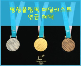 평창올림픽 메달리스트 혜택 국가대표 금메달 연금 총정리!