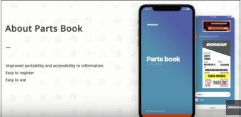 두산인프라코어,, 건설기계 부품 정보 어플  ‘모바일 파츠북(Parts Book)’ 출시 VIDEO: DOOSAN PARTS BOOK ENG