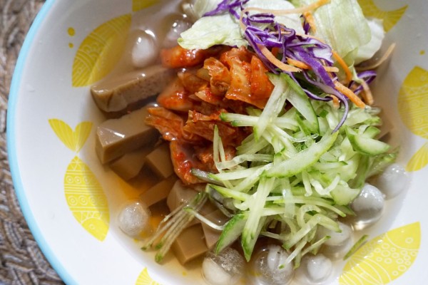 도토리묵밥 만들기 도토리묵사발 다이어트 요리 | 블로그