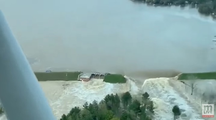 미시간주 댐붕괴 비상사태 선포  | 블로그