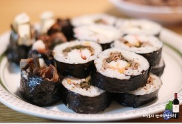 육전김밥 소고기 육전만드는법 두부 김밥