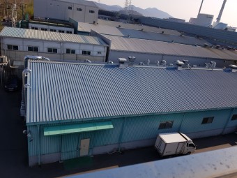 대구 성서 한성피앤아이 사무동 복합시트방수 및 공장 지붕 차열페인트 공사