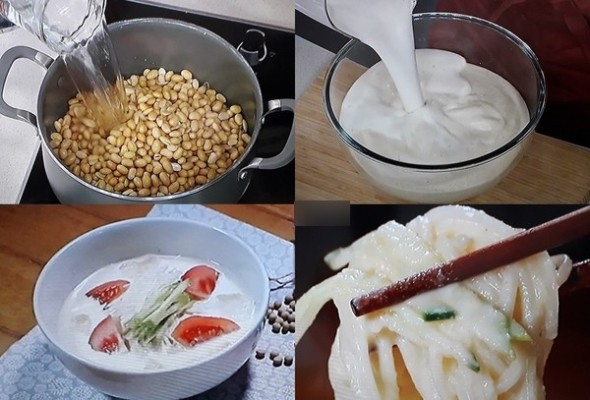 (알토란290회) 콩국수 만드는방법 / 콩국수 콩삶기 & 콩국물 만들기(김하진레시피) | 블로그