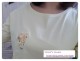 봄템_마리몬드 능소화자수 티셔츠