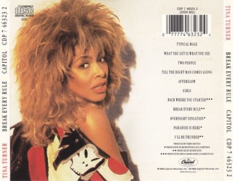Tina Turner(티나 터너) 6집 - Break Every Rule(1986)