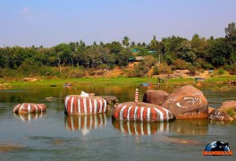 (인도 함피 / 퉁가바드라 강변... 따라 즐기는 여행. 퉁가바드라 강