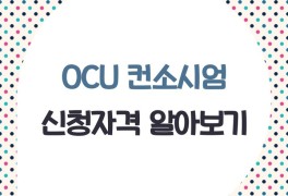 OCU 컨소시엄, 오픈 싸이버... 오씨유 컨소시엄 신청자격...