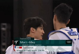 [2020 도쿄올림픽] 태권도 남자 -68kg 동메달 결정전 이대훈...