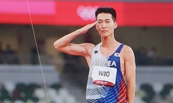 우상혁 새로운 스타의 탄생 육상 높이뛰기 4위!