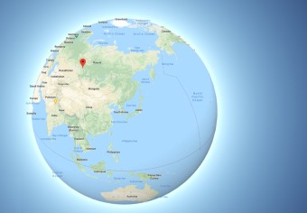 지구본 - 한국 중심 반구