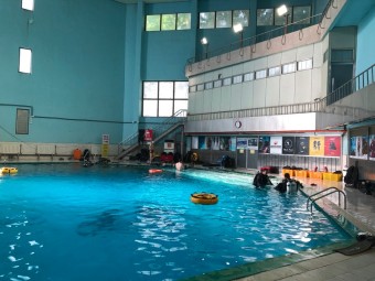 스쿠버다이빙 만타크루 체험다이빙 도전 (잠실 종합운동장 수영장)