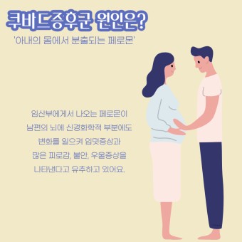 쿠바드증후군? 임신한 와이프 대신 남편 입덧 증상, 완화방법