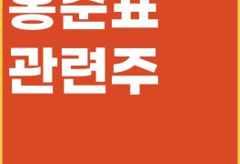 홍준표관련주 정치인테마주 경남스틸 MH에탄올 보광산업...