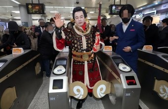 허경영 후보, 김포도시철도 지옥철 민원 현장체험