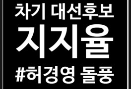 차기 대선후보 지지율 동향 (ft. 허경영 지지율 영향)