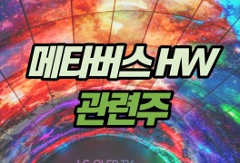 [메타버스HW 관련주] - LG디스플레이, 코세스, 큐에스아이