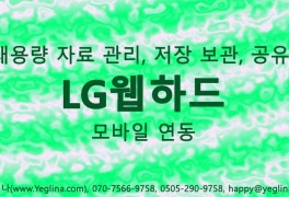 백업복구 웹저장 클라우드 모바일연동, LGU+ 웹하드