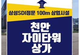 천안 상가 삼성SDI 정문 100M 자이타워 상업시설 정보