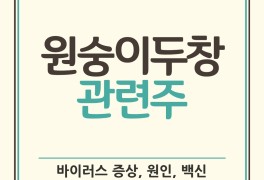 원숭이두창 증상, 원인, 백신, 천연두 관련주(파미셀, hk이노엔)
