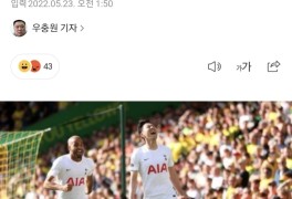 '손흥민 멀티골 쾅!쾅!' 토트넘, 노리치 5-0 꺾고 UCL 진출 경사