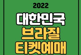 한국 브라질 티켓 예매 대한민국 브라질 티켓팅 하나원큐...