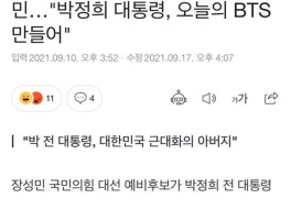 BTS [방탄소년단] 뷔 팔 비튼 장성민, 박정희 대통령이 BTS를...