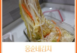 김치택배 밥도둑 웅순네김치 백김치 & 마늘무침