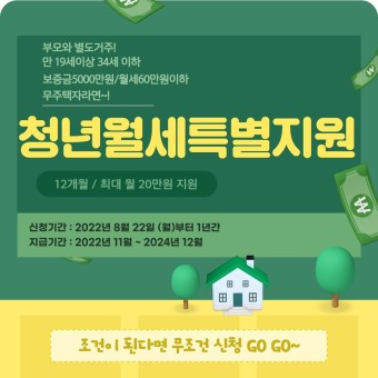 정보) 이천시에서 청년월세 특별지원? 1년간 매달 월세 20만원 지원?!