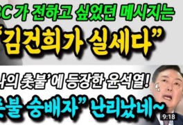 MBC의 메시지 "김건희가 실세다" 영화 '나의 촛불'에 등장!