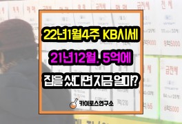 KB 부동산 시세 2022년 1월 4주차 ( 전국 서울 광역시 수도권...