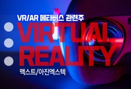 VR/AR 메타버스 관련주 <맥스트><아진엑스텍> 차트 보기!