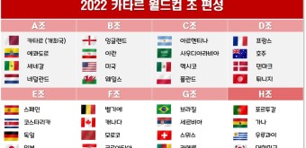 2022 FIFA 카타르 월드컵 일정, 조편성, 대한민국 경기일정