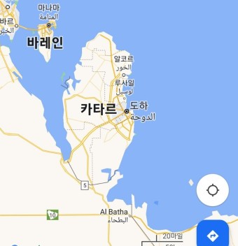 중동 카타르 지도 위치
