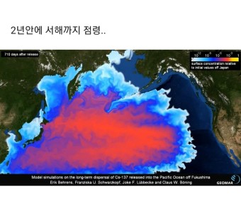 후쿠시마 핵오염수 방류 시뮬레이션
