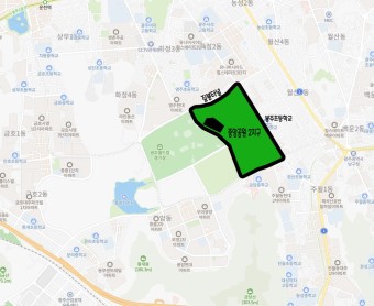 광주 중앙공원 2지구 호반건설의 위파크 더 센트럴 분양임박
