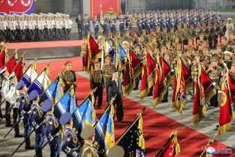 북한 전승절 70주년 기념 열병식