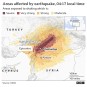 터키 튀르키예 남부 가지안테프 Gaziantep 지진 지도, 규모 7.8 계속되는 여진.. pray for