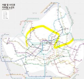 서울 지하철 노선도 크게보기 눈 안좋으신 분 다 여기서 봐요