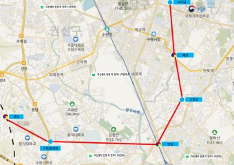 [신봉역은 어디에? (2)] 경기남부광역철도 예상 노선도 (3호선 화성연장)