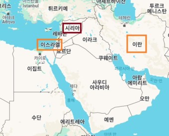 이란 이스라엘 전쟁 이유 / 이란 이스라엘 본토에 4월13일 드론 공격 / 이란 이스라엘 지도