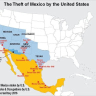 미국에게 강제로 뺏긴 멕시코 영토 수준