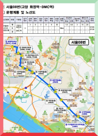 서울동행버스 최신 운행시간 노선 정보