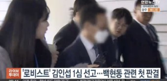 '로비스트' 김인섭 1심 선고…백현동 관련 첫 판결
